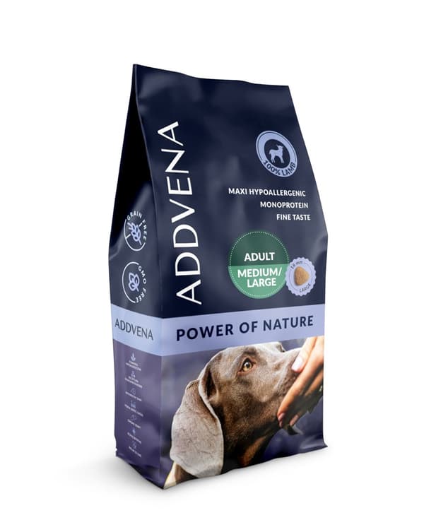 ADDVENA Power of Nature Adult Medium/Stor Lam - tørfoder til hunde - 10 kg