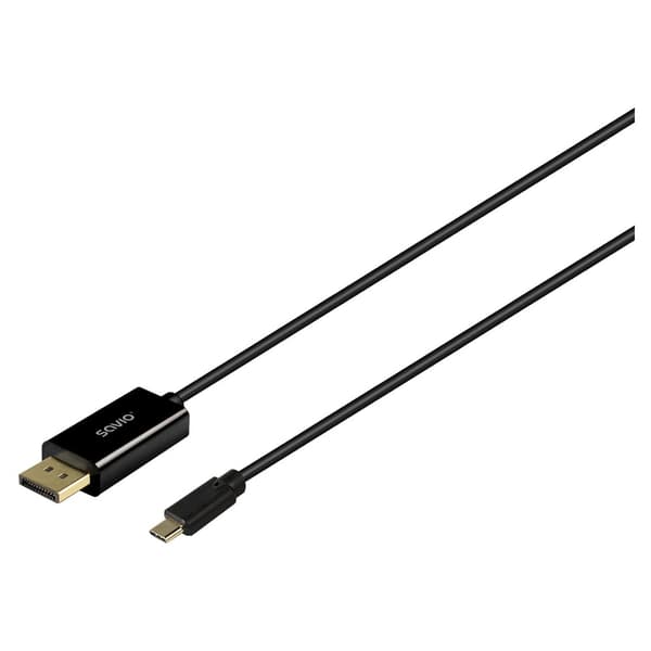 Savio CL-207 USB-kabel 2 m USB C Svart