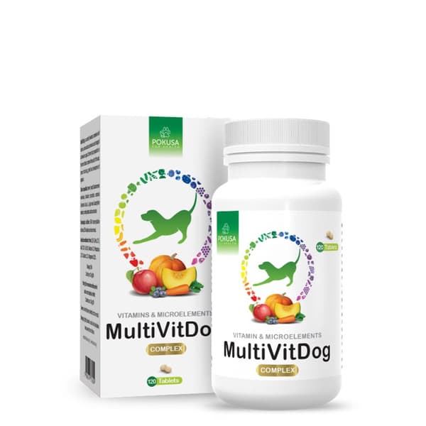 POKUSA MultiVit Dog Complex - koiran lisäravinteet - 120 kpl