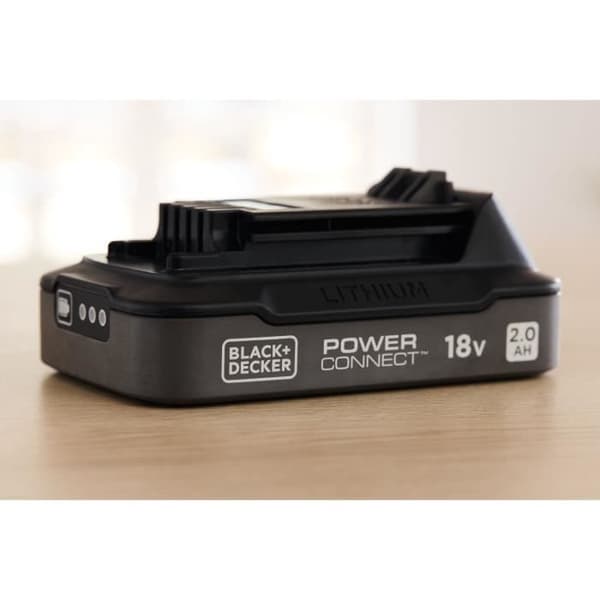 18V 2Ah Batteri - BLACK&DECKER - BDL2018S-XJ - Med ladeindeks