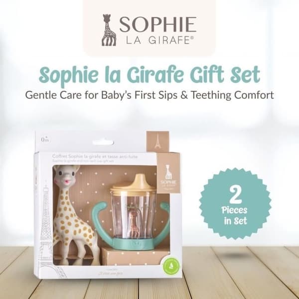 Läckagesäker kopp - SOPHIE LA GIRAFE