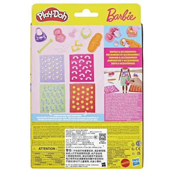 Play-Doh Barbie Blomster, refills til modellervokssættet