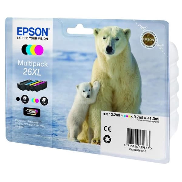 Epson T2636 XL Polar Bear Multi-bläckpatron