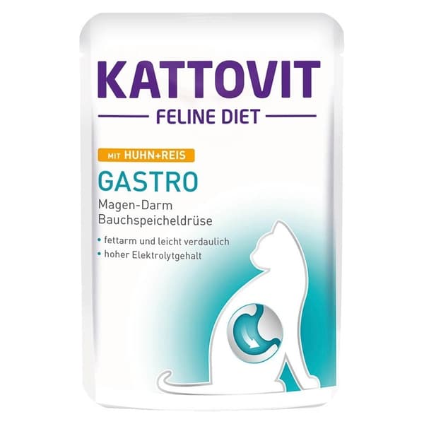 KATTOVIT Feline Diet Gastro - våd kattefoder - 12 x 85g