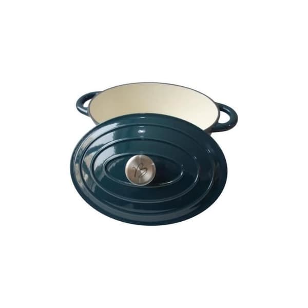 BAUMALU gryde 30 cm - Oval form - Blågrøn