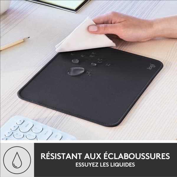 Slitstark musmatta - Logitech - Studio-serien - Easy Glide - Grafit