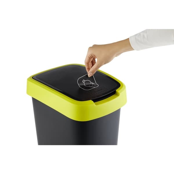 Rotho Twist Papperskorg 10L Lime/Antracit