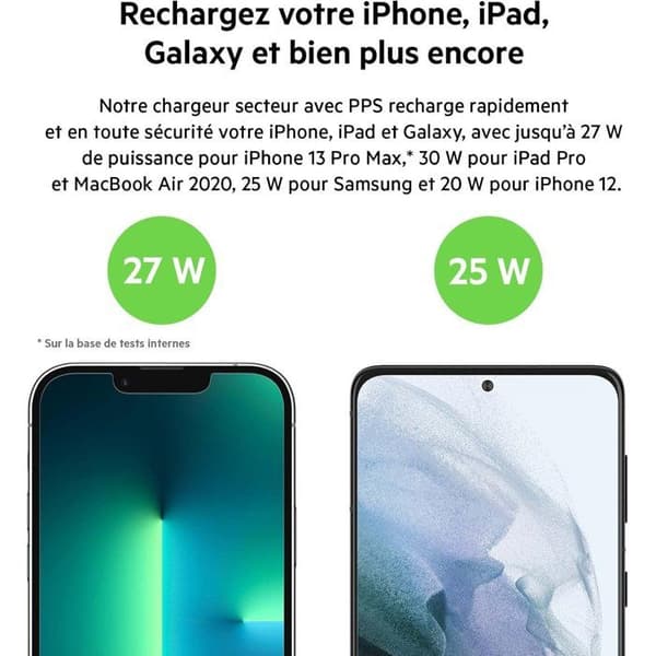 Vægoplader - BELKIN - USB-C - 30W - Hvid