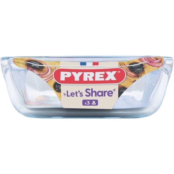Rektangulært bagefad - PYREX - Lad os dele - 27 x 17 cm - Glas