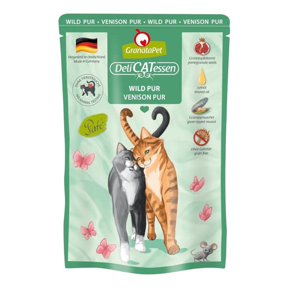 GRANATAPET DeliCATessen Vildt - vådfoder til katte - 85 g