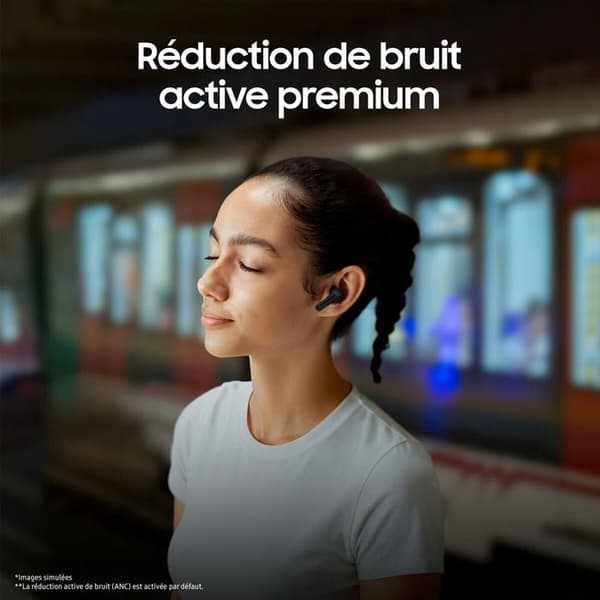 Samsung Buds3 FE harmaat nappikuulokkeet