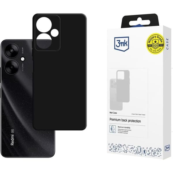 3MK Matt Case beskyttelseshylster sort mat
