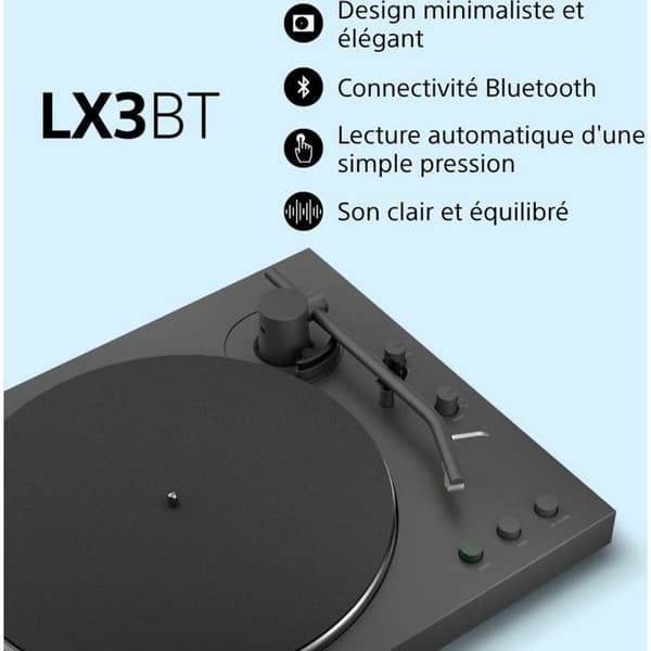 Sony PS-LX3BT Sort - Pladespiller