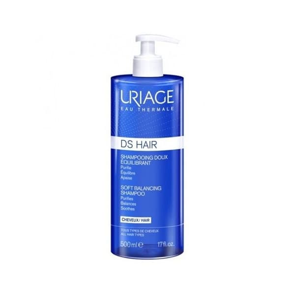 Uriage ds hår shampoo blød balancerende 500ml