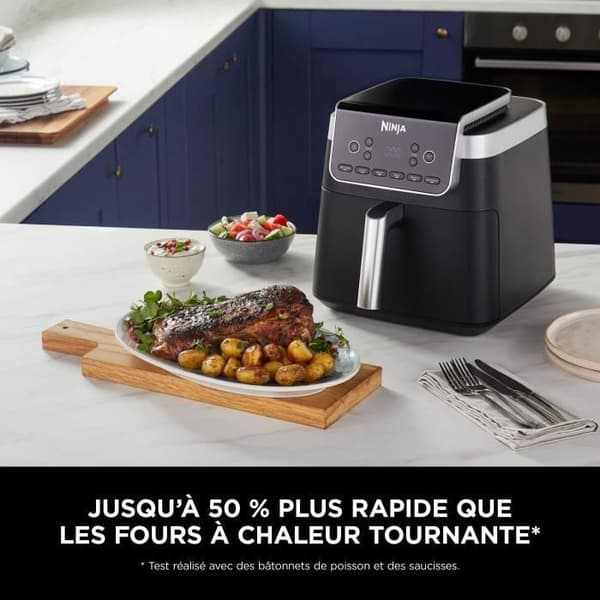 Friture - NINJA - Max AF180EU - 2000 W - Sort - Variabel temperatur - Timer