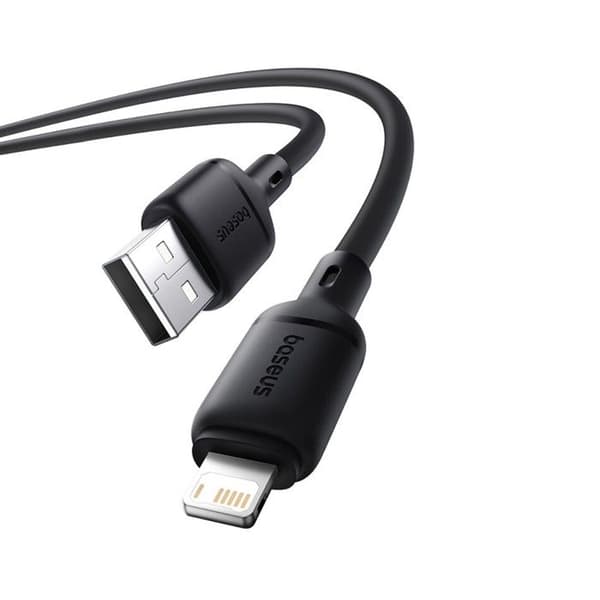 Baseus Silky Series USB-A Lightning 2.4A 1m Sort