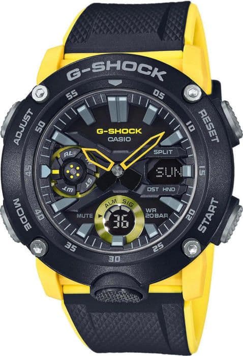 Ur - CASIO - GA-2000-1A9ER - Stødresistent - LED-belysning - 20 bar vandtæt