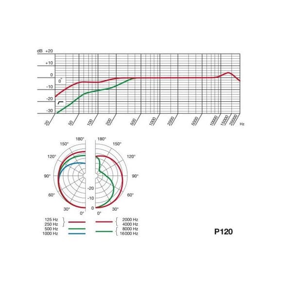 Mikrofon - AKG - P120 - Kondensator - Kardiode - Stort membran