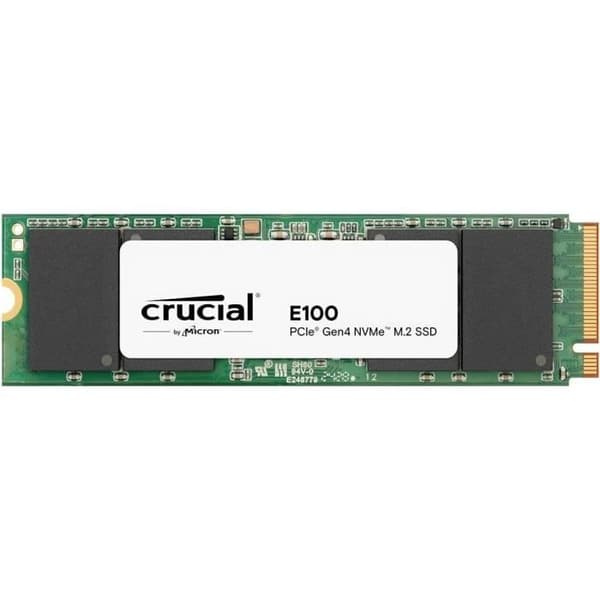 SSD interne - CRUCIAL - E100 - 1 To - PCIe Gen4 NVMe M.2 - Op til 5000 Mo/s