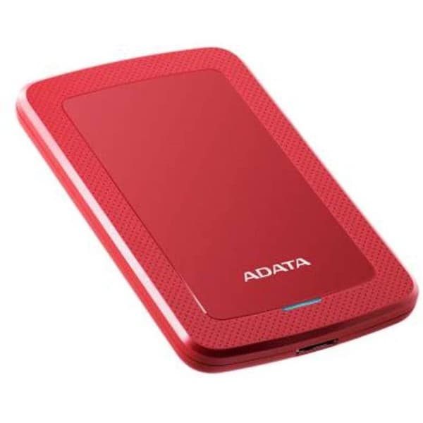 ADATA HV300 bärbar extern hårddisk - 2 TB - USB 3.1 - AES 256 bitar - Röd