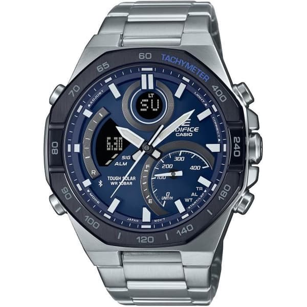 Ur - CASIO - ECB-950DB-2AEF - 51,2mm - Bluetooth - Solenergi - Vandtæt 10 bar