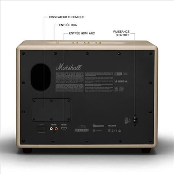 ENCEINTE - MARSHALL - WOBURN 3 - Bluetooth - Grädde - Trådlös