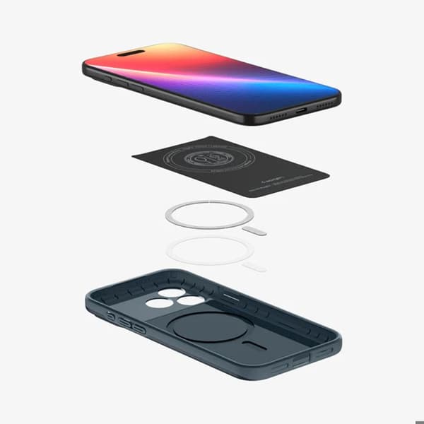 Coque Thin Fit - SPIGEN - iPhone 17 Pro Max - Kompatibel med MagSafe - Stiv - Grå