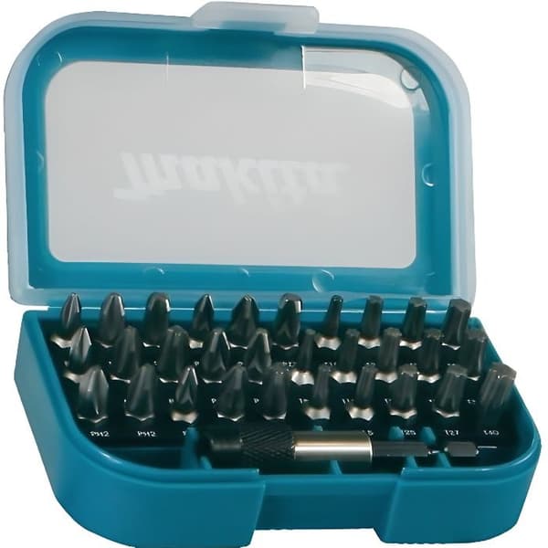 Sæt med bits - MAKITA - P-733 - 31 dele - 1/4 - Hurtig bits-holder