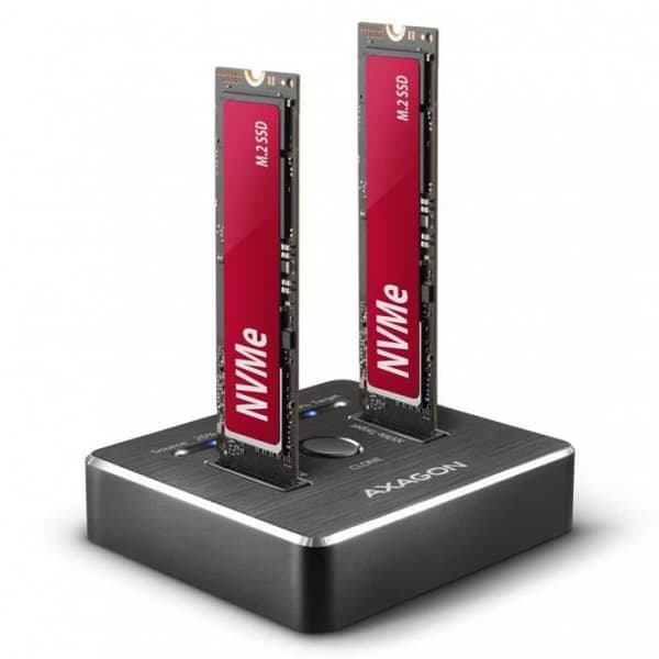 Dock Station - AXAGON - ADSA-M2C - Klon - Dual SSD - USB 3.1 Gen 2