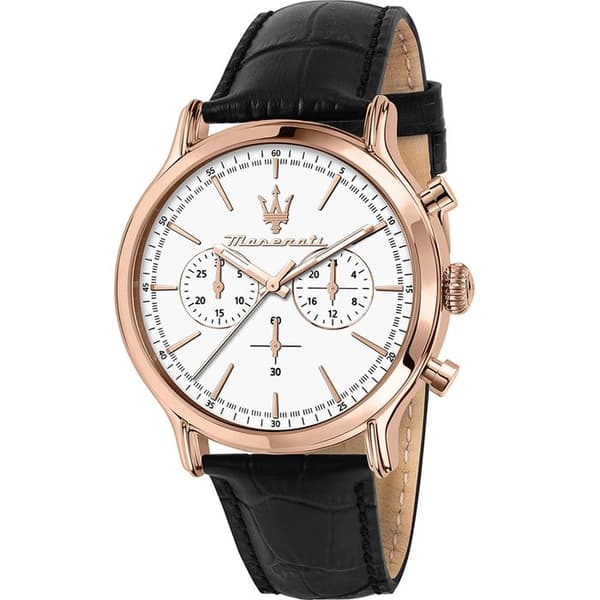 Chronografur - MASERATI - Epoca - 42mm - 10ATM - Sort Læder