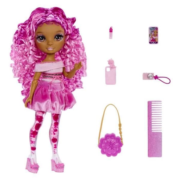 Rainbow High Glittra & Skinna Docka - Rosa