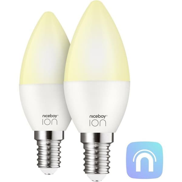 Niceboy SmartBulb AMBIENT E14 sæt 2 stk.