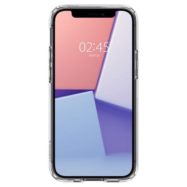 Cover til iPhone 12 Mini - Spigen - Ultra Hybrid - Crystal Clear - Stødbeskyttelse - Blød