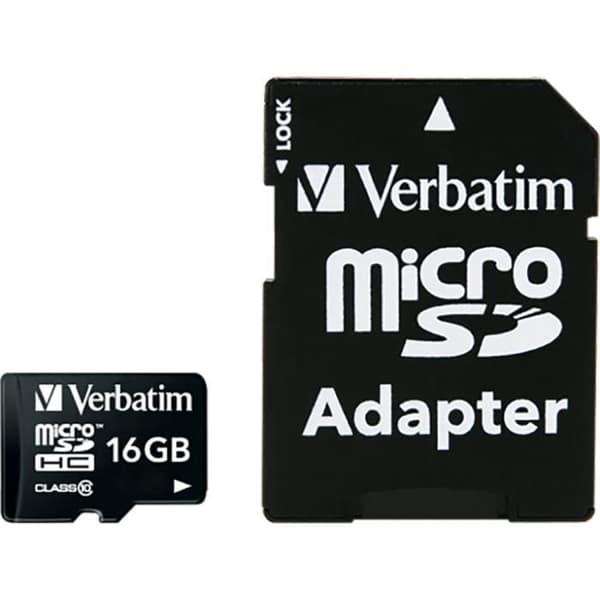 16GB Class 10 Micro SDHC-hukommelseskort med gratis SD-adapter