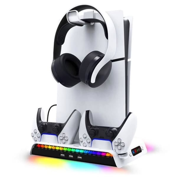 Multifunktionel Støtte - IPEGA - PG-P5S006 - Hvid - Køleventilator - RGB