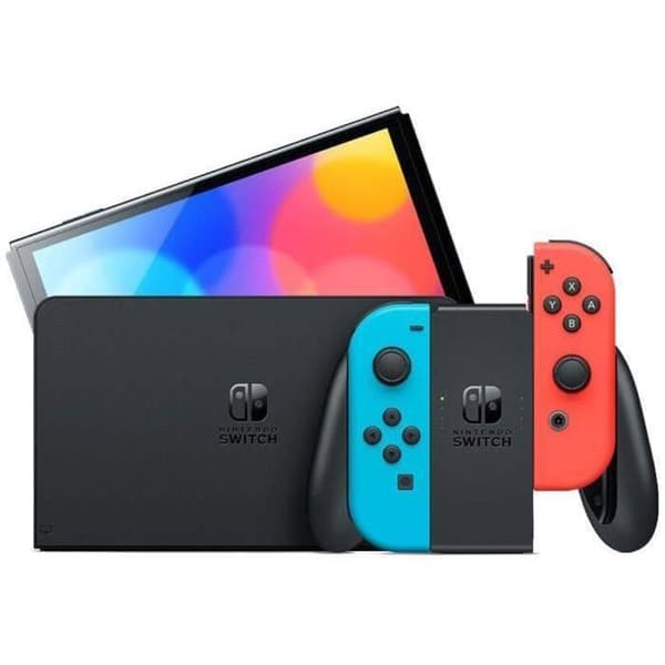 Nintendo Switch-konsol - OLED-model • Neonblå & Neonrød