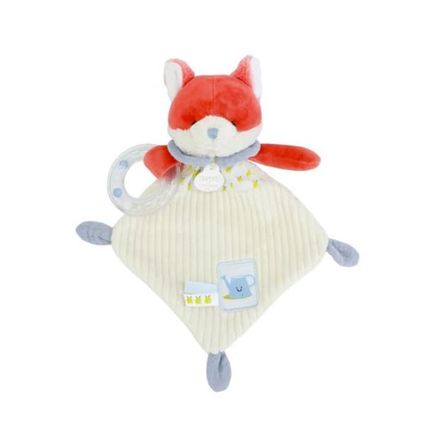 Doudou flad rangle kugler - Ræv Romarin - 21 cm