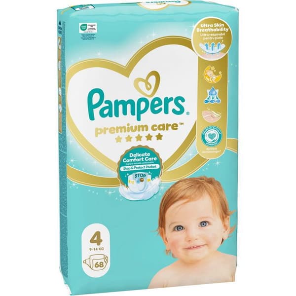 PAMPERS Premium Care str. 4 (68 stk)