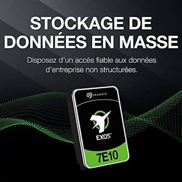 Intern Harddisk - SEAGATE - Exos 7E10 - 2 To - SAS 12 Gbit/s - 7200 Omdr/min