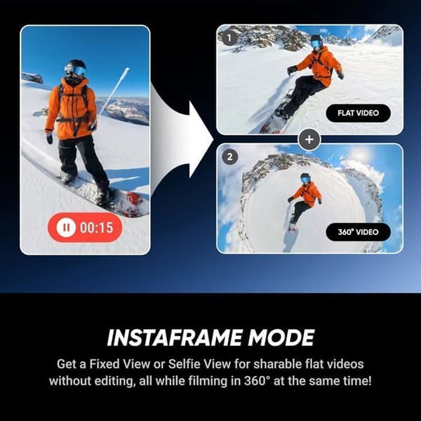 Pack Insta360 X5 Standard -8K Vit satin