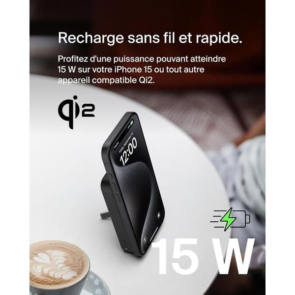 Magnetisk extern batteri - BELKIN - Svart