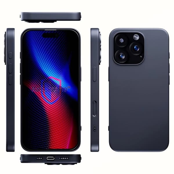 3mk Matt Case Pro för iPhone 16 Pro - Svart