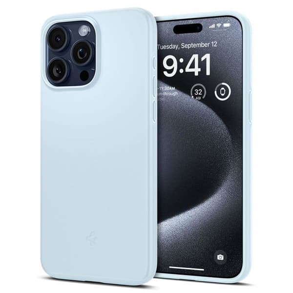 Coque för iPhone 15 Pro - Spigen Thin Fit - Mörkblå