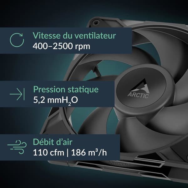 Ventilator - ARCTIC - P14 Pro PST - PWM 140 mm - 400-3000 rpm - Sort