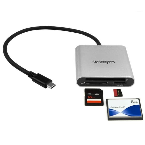 STARTECH Multi-Card Reader med USB-C SD / MicroSD / CompactFlash - USB 3.0