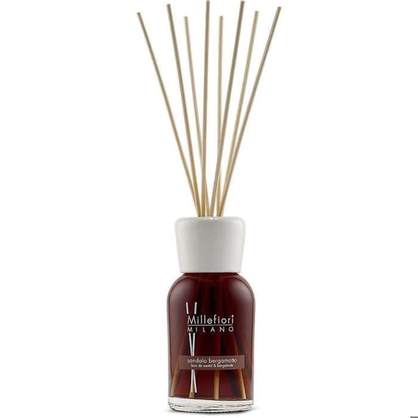 DIFFUSOR MED STICK 250 ML SANDAL/BERGAMOT Millefiori Milano Duft