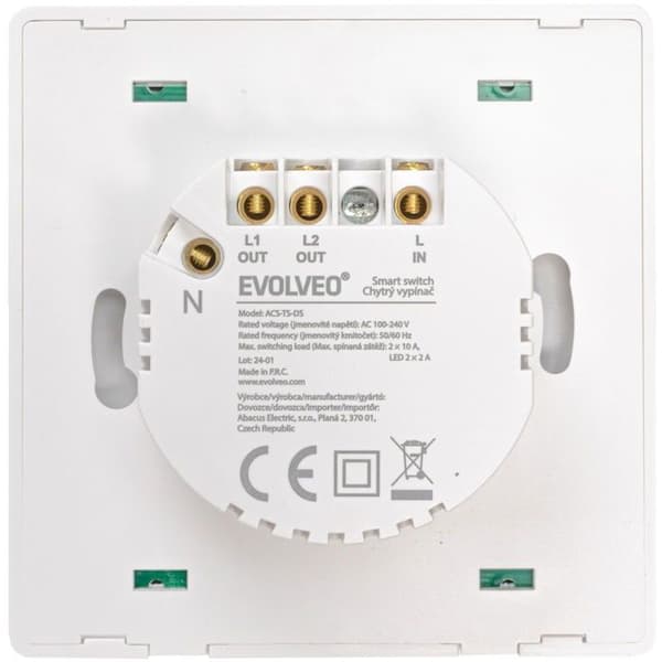 EVOLVEO WiFi Dual Switch