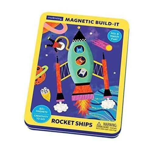 MAGNET TINS BYGG RAKETTSKIP MUDPUPPY MP63823