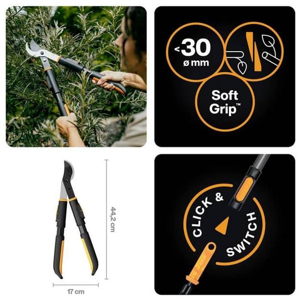 Fiskars 1082707 Bypass-grensax