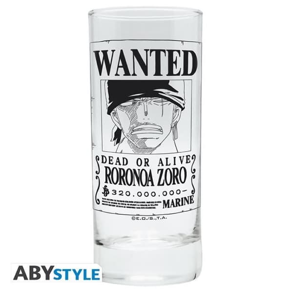 Verres - Efterlyst - One Piece - Pack om 3 - 29 cl - Diskmaskinssäker